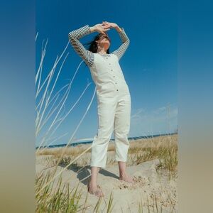 100% Organic Dye Free Cotton Denim Jumpsuit